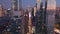 Aerial drone footage of New York skyline