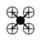 Aerial drone icon, top view â€“ vector