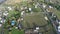 Aerial drone image of farmland landscape