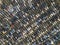 Aerial drone image of many cars parked on parking lot, top view