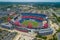 Aerial drone image Nissan Stadium homee of the Tennessee Titans