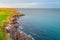 Aerial drone Irish Coastal Coastline Roches Point Lighthouse beach
