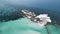 Aerial drone Isla Mujeres Cancun Mexico tropical beach resort paradise