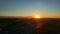 Aerial Drone - Landscape at dawn over the italian countryside