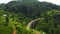 Aerial drone of Nine Arches Bridge, Ella, Sri Lanka.