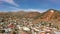 Aerial drone pan over Bisbee, Arizona, a mining town