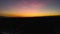 Aerial Drone - Panorama of the City at Sunset with Pink Clouds