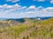 Aerial drone panorama view of medieval castle Boskovice. Ruin of ancient stronghold placed at hill in South Moravia region, Czech