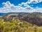 Aerial drone panorama view of medieval castle Boskovice. Ruin of ancient stronghold placed at hill in South Moravia region, Czech