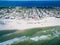 Aerial Drone Photo - Beaches of Gulf Shores / Fort Morgan Alabama