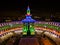 Aerial drone photo - Christmas lights on City Hall, Denver Colorado