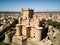 Aerial drone photo of Guadamur Castle. Spain