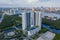 Aerial drone photo The Harbour Condominium North Miami Beach FL