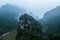 Aerial drone photo - Mountains and rivers of northern Vietnam