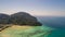 Aerial drone photo of nothern west part of iconic tropical Phi Phi island