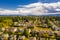 Aerial drone photo Seattle Washington residential neighborhoods