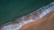 Aerial drone picture from Spanish beach in Costa Brava
