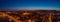 Aerial drone shot of Fisherman Bastion on buda hill in Budapest twilight