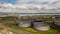 Aerial Drone shot Grangemouth Refinery sunny day