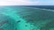 Aerial Drone Shot of Great Barrier Reef, Turquoise Coral Reef, Tropical Paradise Aerial Shot