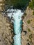 Aerial drone shot of Koprucay river from Koprulu Canyon in Manavgat, Antalya, Turkey