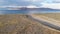 Aerial Drone Shot of Pyramid Lake in Northern Nevada