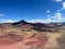 Aerial drone shot of a scenic national park