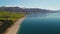 Aerial drone shots of Lake Hawea, South Island, New Zealand