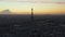 AERIAL: Drone Slowly Circling Eiffel Tower, Tour Eiffel in Paris, France with view on Seine River in Beautiful Sunset Light 