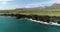 Aerial drone video of Iceland landscape - West Iceland nature coast and ocean
