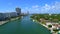 Aerial drone video Miami Beach Indian Creek