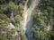 Aerial drone view of Acheron Springs in Greece.