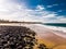 Aerial drone view of Bargara beach and surroundings, Queensland, Australia