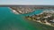 Aerial drone view of Bribie Island, Queensland, Australia