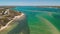 Aerial drone view of Bribie Island, Queensland, Australia