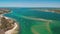 Aerial drone view of Bribie Island, Queensland, Australia