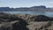 Aerial Drone View of Colorado river close to Parker Dam on a bright sunny day showing Arizona and California