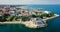 Aerial Drone View Of Constanta City At The Black Sea