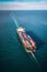 Aerial Drone View Of Container Cargo Ship In Sea AI generated