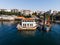 Aerial Drone View of Historical Moda Pier in Kadikoy / Istanbul.