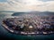 Aerial Drone View of Istanbul Uskudar Seaside.