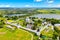 Aerial drone view of Joseph Volokolamsk lavra or Iosifo-Volotsky Orthodox monastery near Volokolamsk, Moscow Region, Russia