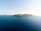 Aerial Drone View of Kastellorizo is little Greece island / Meis or Megisti.