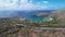 Aerial drone view of Koko Head Crater