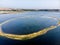 Aerial Drone View of Lagoon with Sea in Tuzla Istanbul