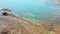 Aerial Drone View of The Los Cobanos and Los Almendros Beaches and the Pacific coral reef in El Salvador