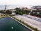 Aerial Drone View Maritime Faculty School with Students in Tuzla / Istanbul