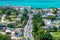 Aerial/Drone view in Montego Bay Jamaica