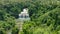 Aerial drone view of multi tiered waterfall. Tinuy an falls.