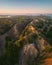 Aerial drone view of nature landscape